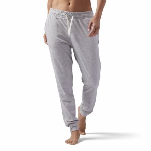 Reebok Elements Jersey Jogger Hosen Damen - Grau - DE 071-LHS